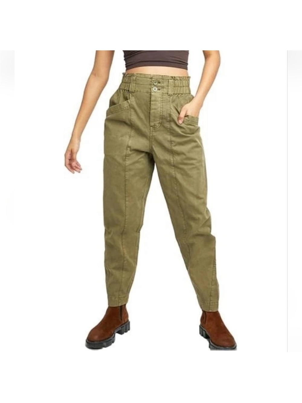 FREE PEOPLE READY TO RUN CINCH WAIST CARGO🍁🌲🥾